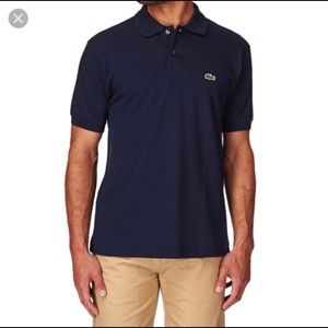 Navy means Lacoste polo